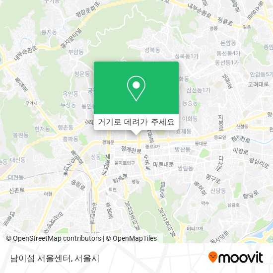 남이섬 서울센터 지도