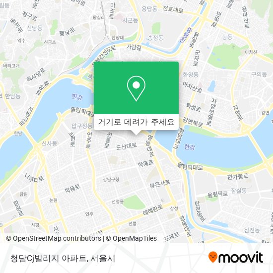 청담Cj빌리지 아파트 지도