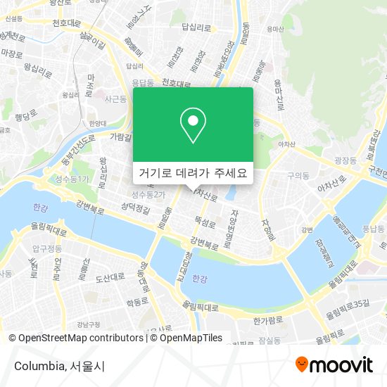 Columbia 지도