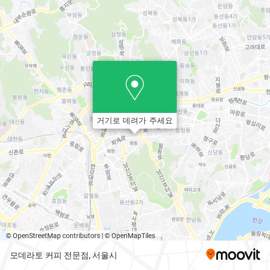 모데라토 커피 전문점 지도