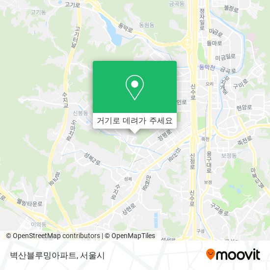 벽산블루밍아파트 지도