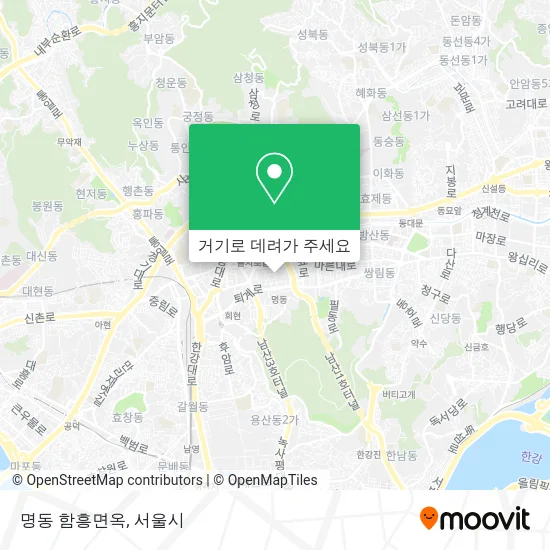 명동 함흥면옥 지도