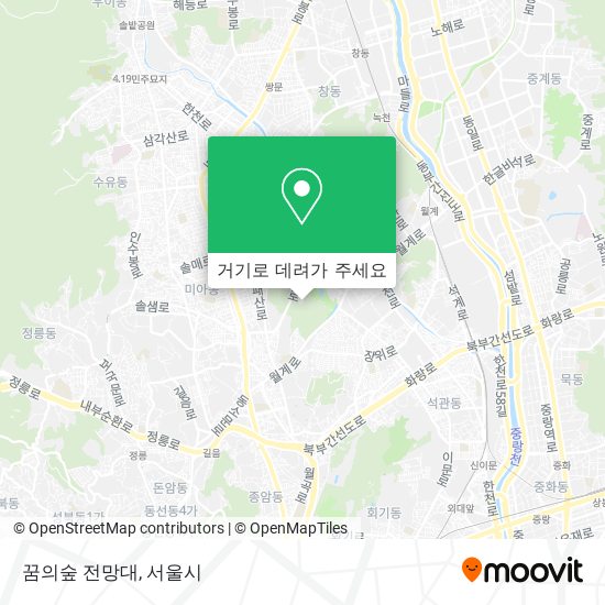 꿈의숲 전망대 지도