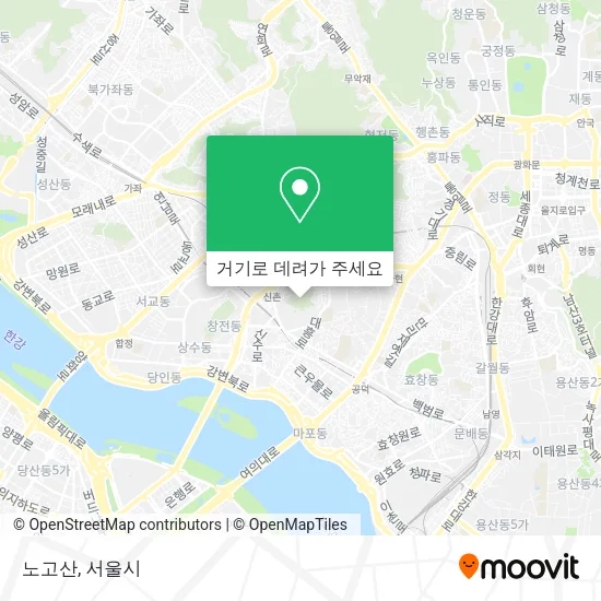 노고산 지도