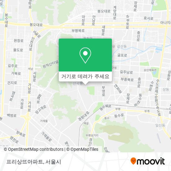 프리상뜨아파트 지도