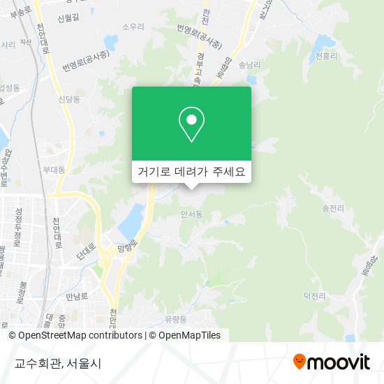 교수회관 지도