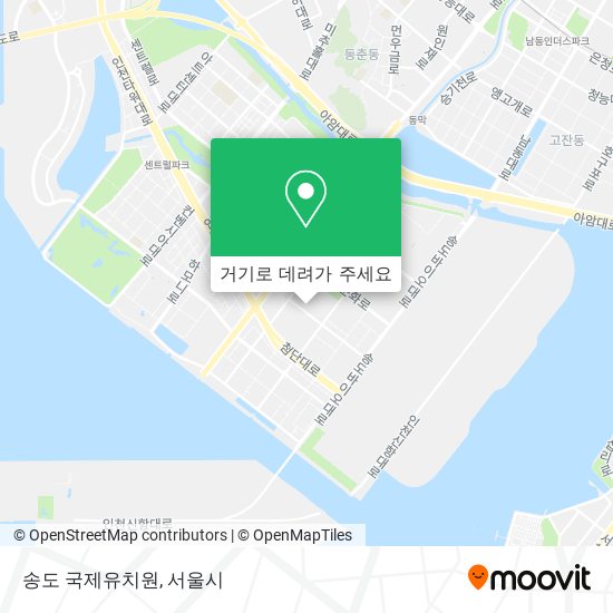 송도 국제유치원 지도