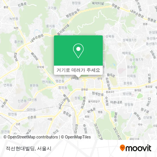 적선현대빌딩 지도