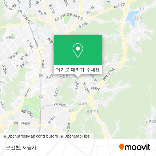 오전천 지도