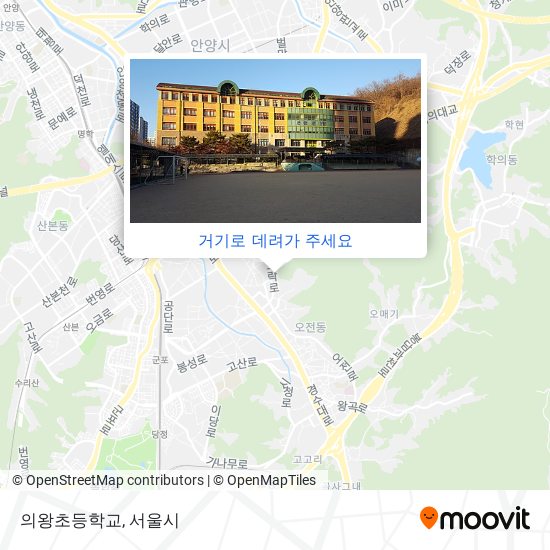 의왕초등학교 지도