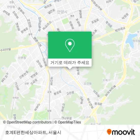 호계E편한세상아파트 지도