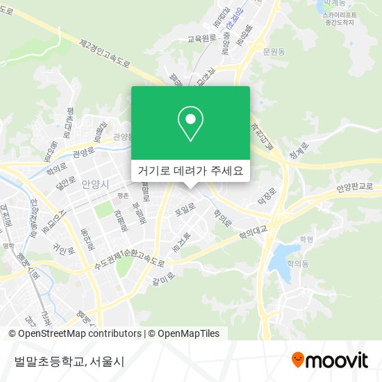 벌말초등학교 지도