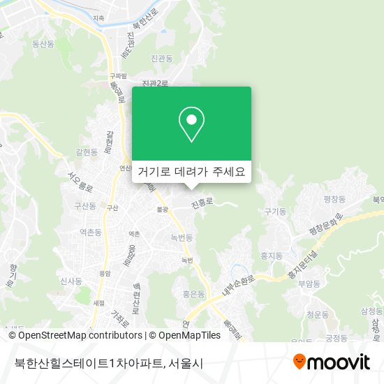 북한산힐스테이트1차아파트 지도