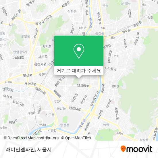 래미안엘파인 지도