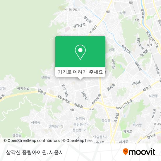 삼각산 풍림아이원 지도