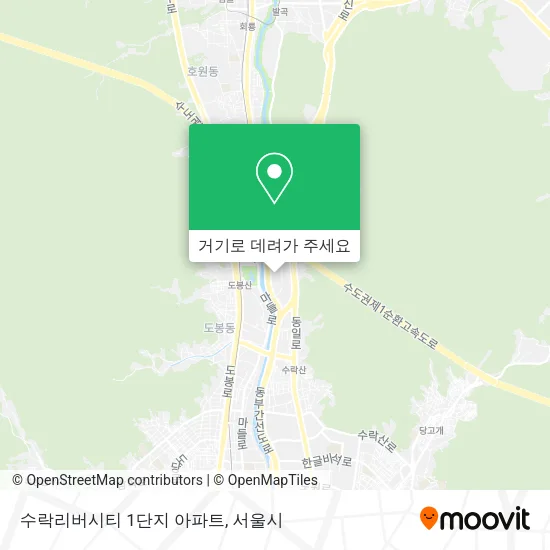 수락리버시티 1단지 아파트 지도