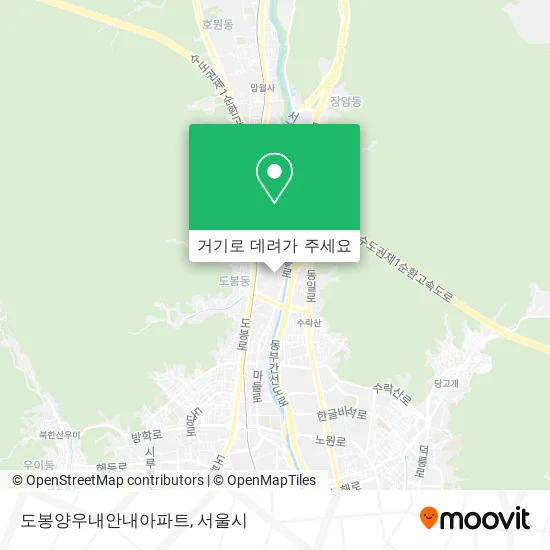 도봉양우내안내아파트 지도