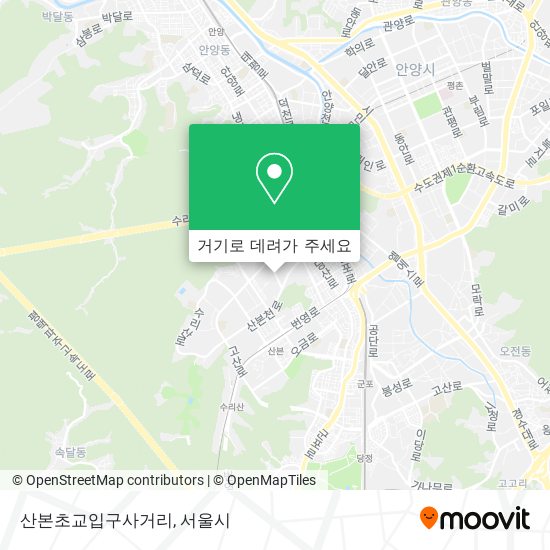 산본초교입구사거리 지도