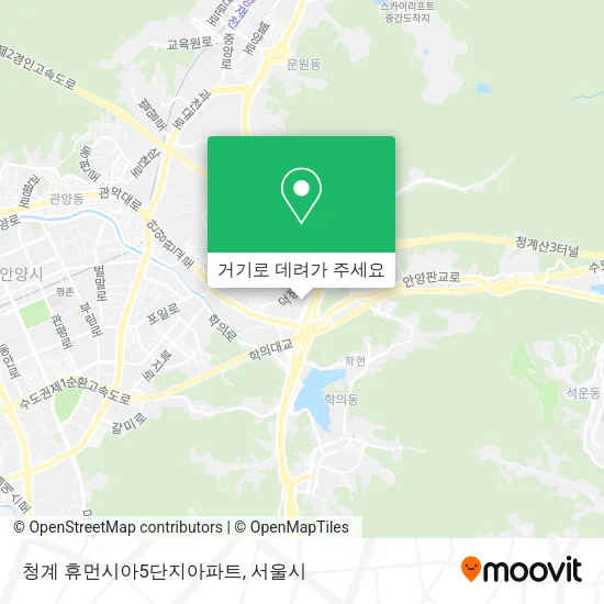 청계 휴먼시아5단지아파트 지도