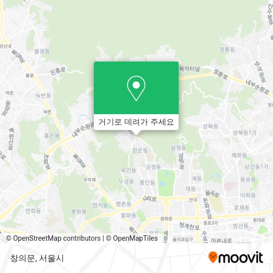 창의문 지도