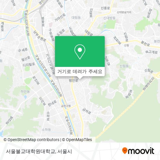 서울불교대학원대학교 지도