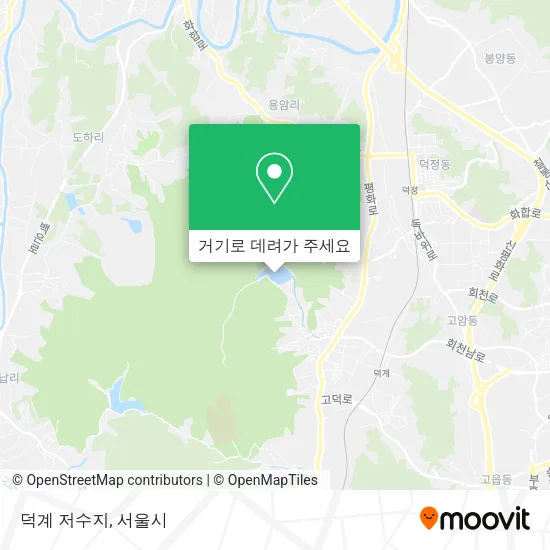 덕계 저수지 지도