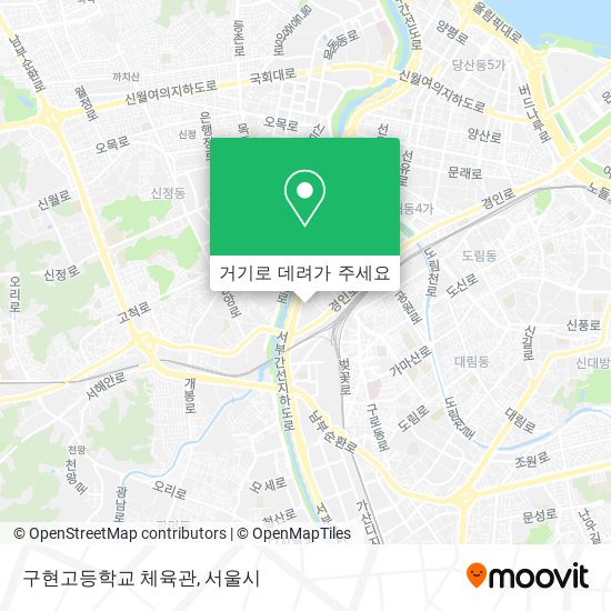 구현고등학교 체육관 지도
