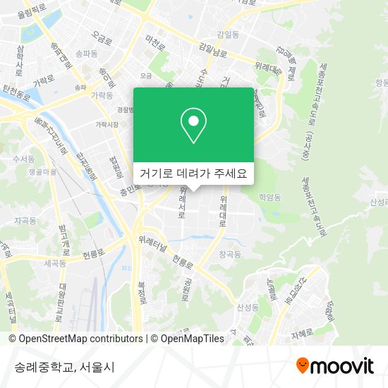 송례중학교 지도