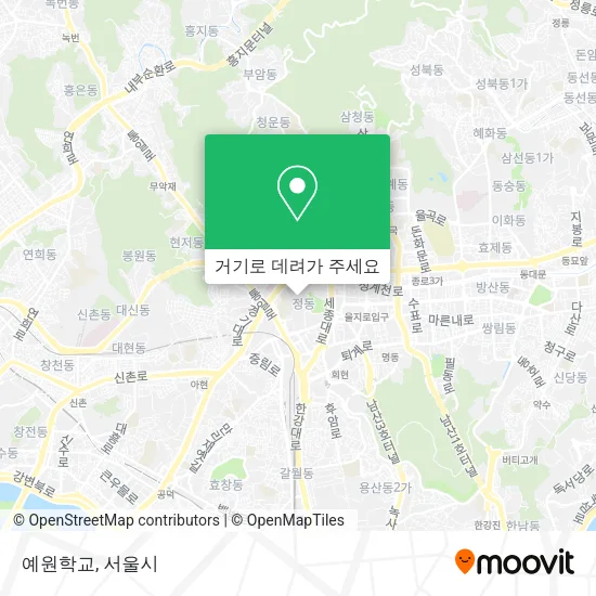 예원학교 지도