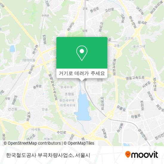 한국철도공사 부곡차량사업소 지도