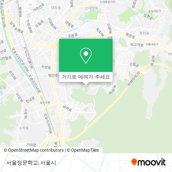 서울정문학교 지도