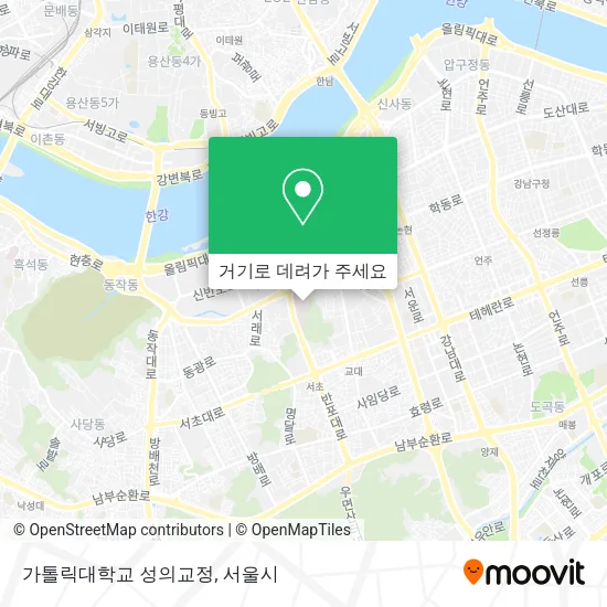 가톨릭대학교 성의교정 지도