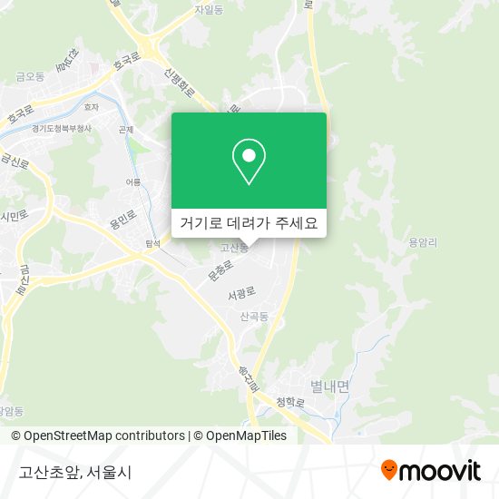 고산초앞 지도