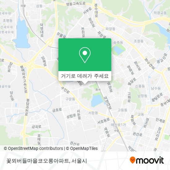 꽃뫼버들마을코오롱아파트 지도