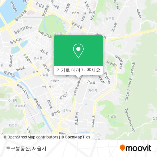 투구봉동산 지도