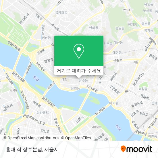홍대 삭 상수본점 지도
