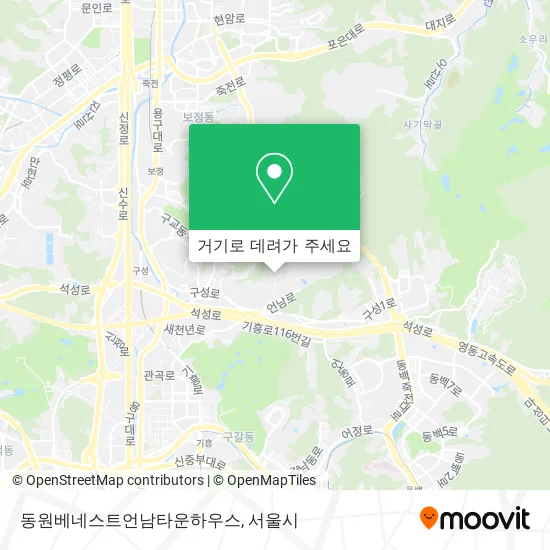 동원베네스트언남타운하우스 지도