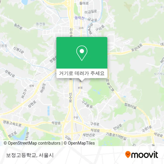 보정고등학교 지도