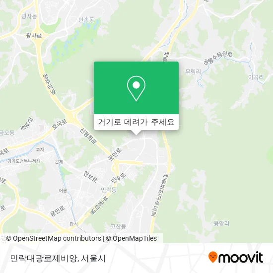 민락대광로제비앙 지도