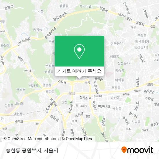 송현동 공원부지 지도