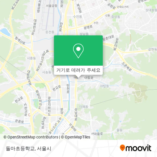돌마초등학교 지도