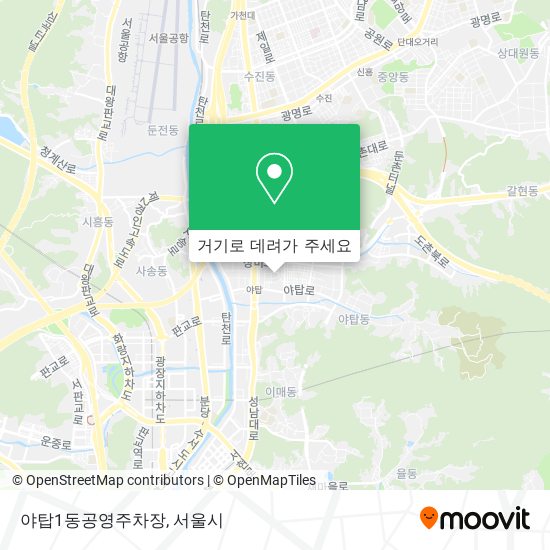 야탑1동공영주차장 지도