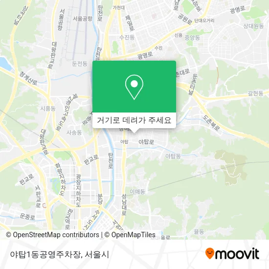 야탑1동공영주차장 지도
