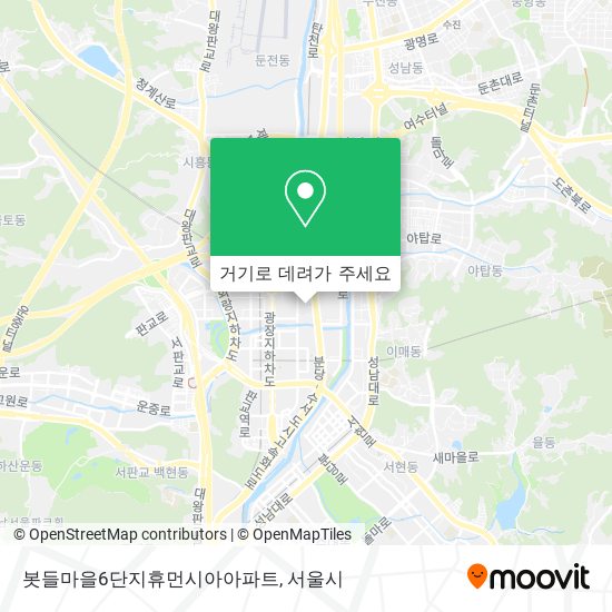 봇들마을6단지휴먼시아아파트 지도