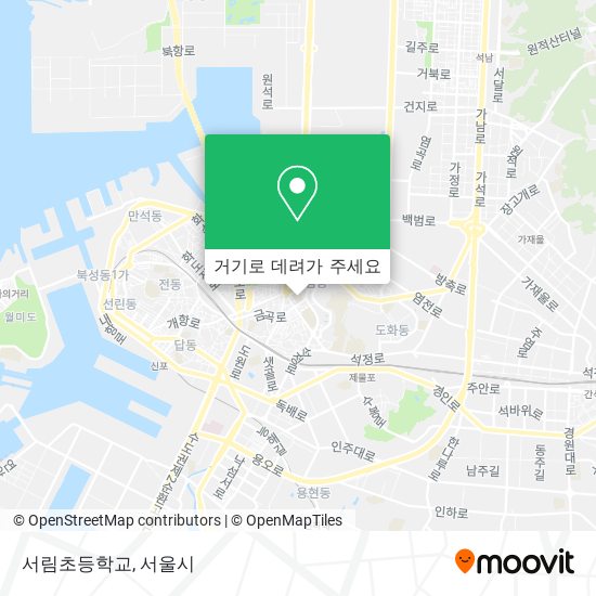 서림초등학교 지도