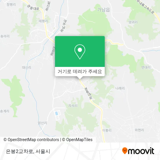 은봉2교차로 지도