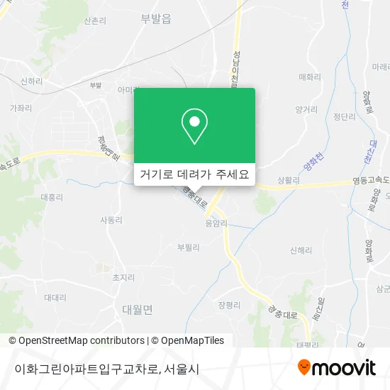 이화그린아파트입구교차로 지도