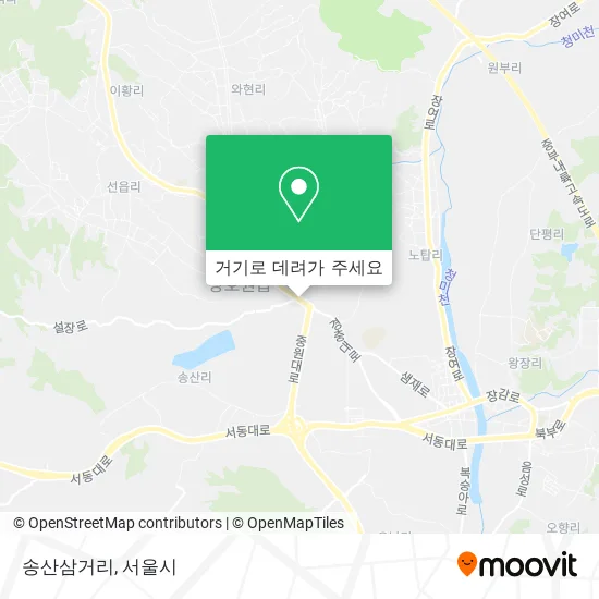 송산삼거리 지도