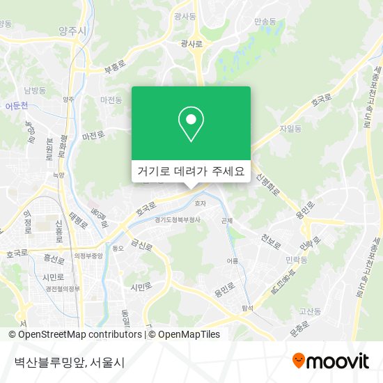 벽산블루밍앞 지도