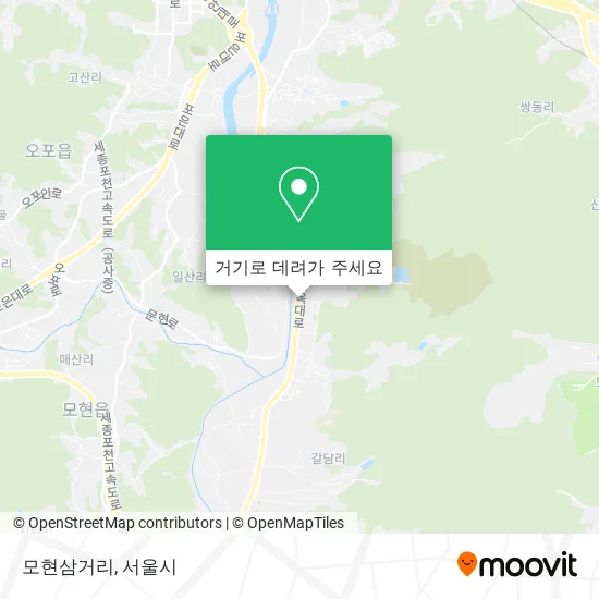 모현삼거리 지도